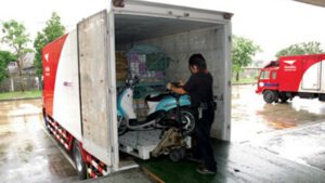 บริการไปรษณีย์ไทยส่งรถจักรยานยนต์