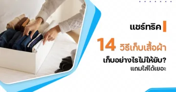 แชร์ทริค 14 วิธี เก็บเสื้อผ้าย้ายบ้าน เก็บอย่างไรไม่ให้ยับ? แถมใส่ได้เยอะ